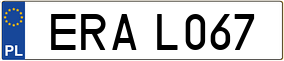 Trailer License Plate